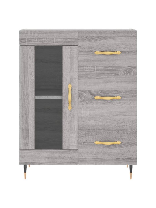 Skříň highboard šedá sonoma 69,5 x 34 x 180 cm kompozitní dřevo