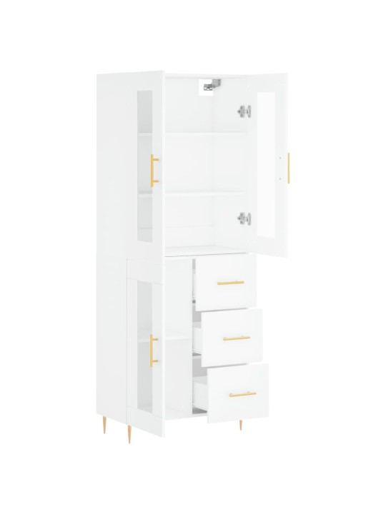 Skříň highboard bílá 69,5 x 34 x 180 cm kompozitní dřevo