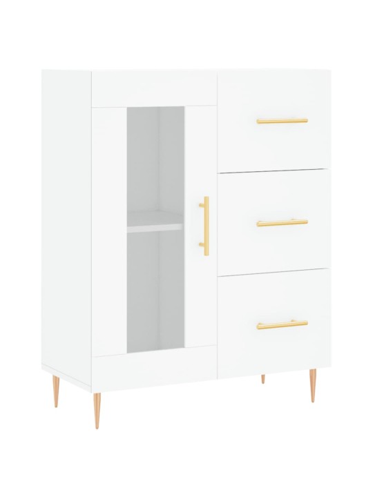 Skříň highboard bílá 69,5 x 34 x 180 cm kompozitní dřevo