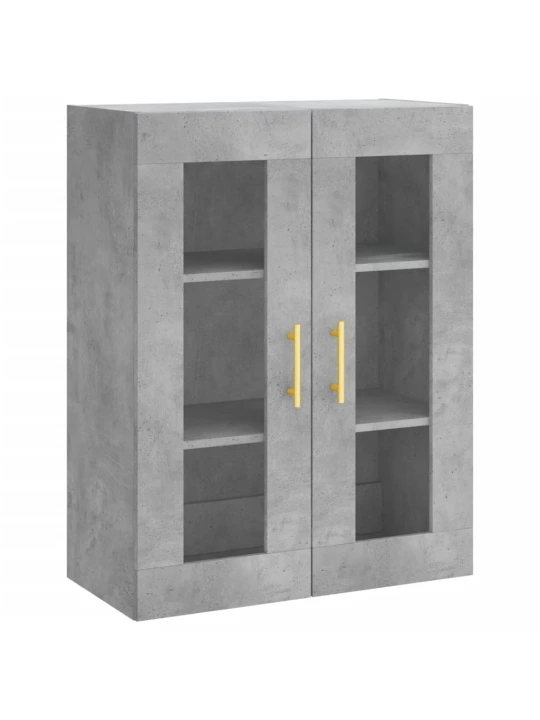 Skříň highboard betonově šedá 69,5x34x180 cm kompozitní dřevo