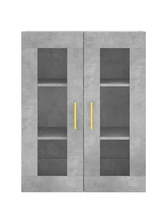 Skříň highboard betonově šedá 69,5x34x180 cm kompozitní dřevo