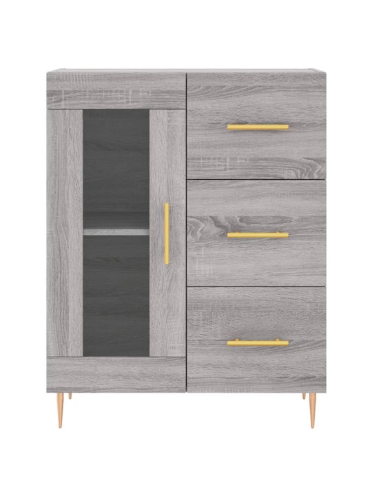 Skříň highboard šedá sonoma 69,5 x 34 x 180 cm kompozitní dřevo