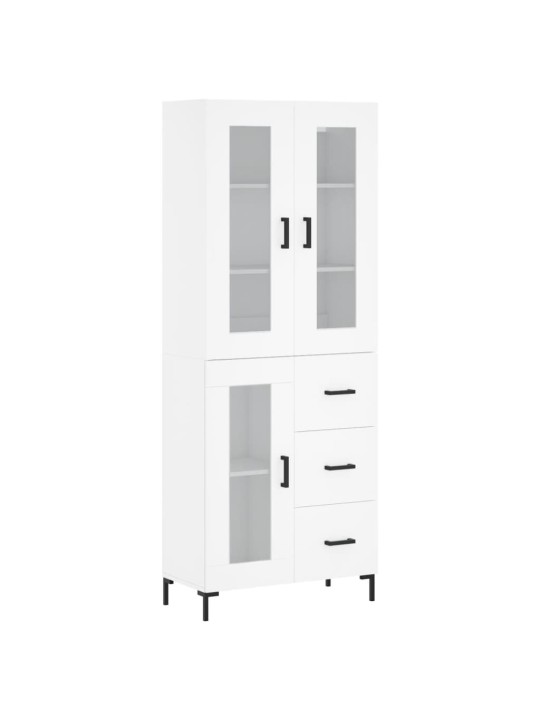 Skříň highboard bílá 69,5 x 34 x 180 cm kompozitní dřevo