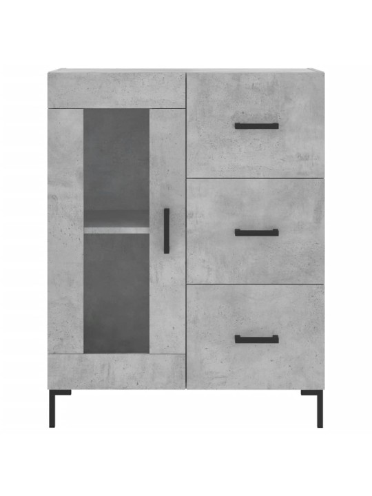 Skříň highboard betonově šedá 69,5x34x180 cm kompozitní dřevo