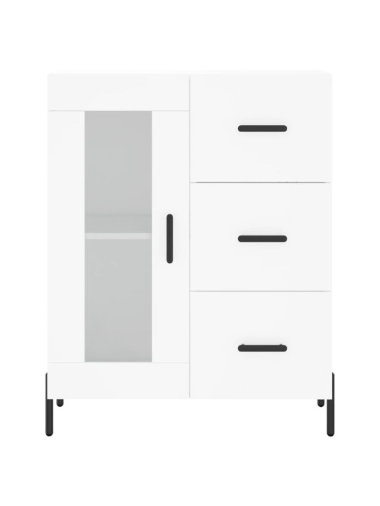 Skříň highboard bílá 69,5 x 34 x 180 cm kompozitní dřevo