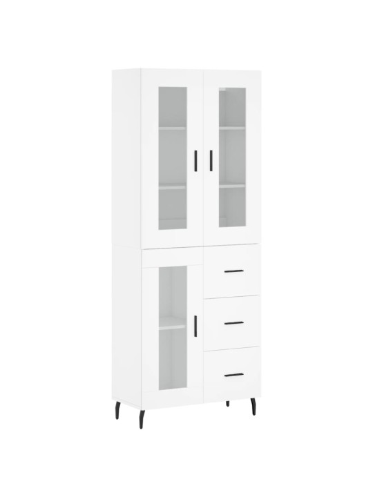 Skříň highboard bílá 69,5 x 34 x 180 cm kompozitní dřevo