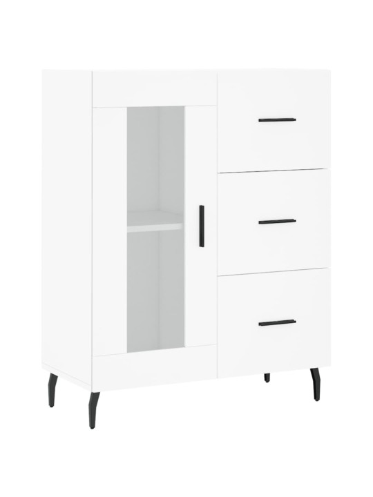 Skříň highboard bílá 69,5 x 34 x 180 cm kompozitní dřevo