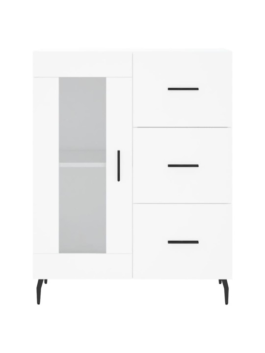 Skříň highboard bílá 69,5 x 34 x 180 cm kompozitní dřevo