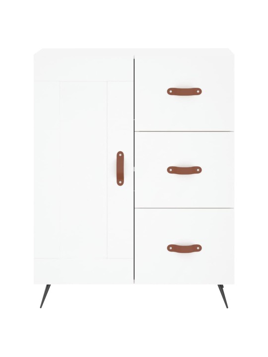 Skříň highboard bílá 69,5 x 34 x 180 cm kompozitní dřevo