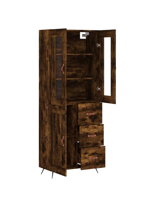 Skříň highboard kouřový dub 69,5 x 34 x 180 cm kompozitní dřevo