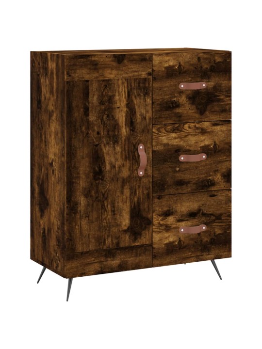 Skříň highboard kouřový dub 69,5 x 34 x 180 cm kompozitní dřevo