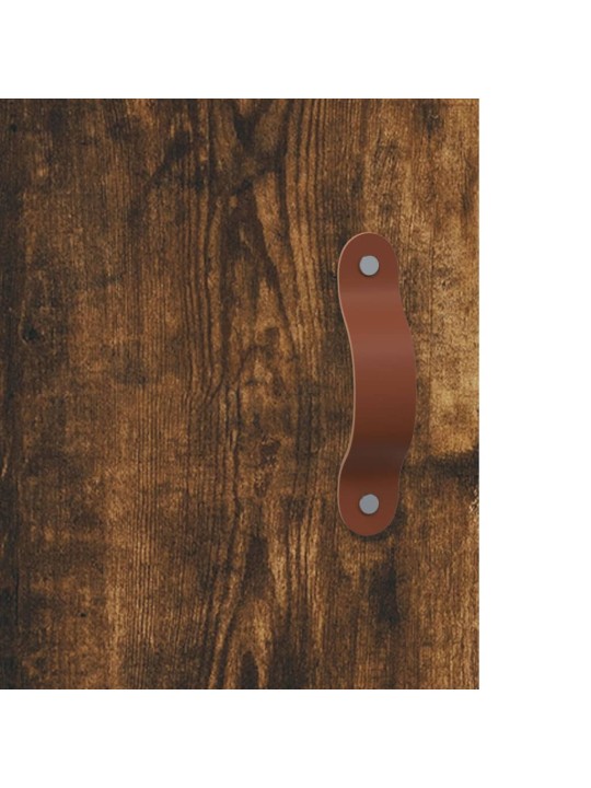 Skříň highboard kouřový dub 69,5 x 34 x 180 cm kompozitní dřevo