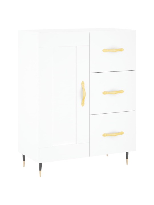 Skříň highboard bílá 69,5 x 34 x 180 cm kompozitní dřevo