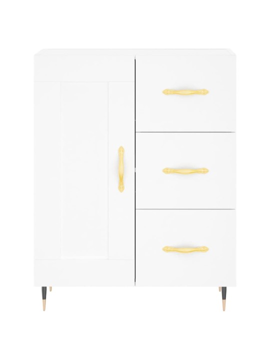 Skříň highboard bílá 69,5 x 34 x 180 cm kompozitní dřevo