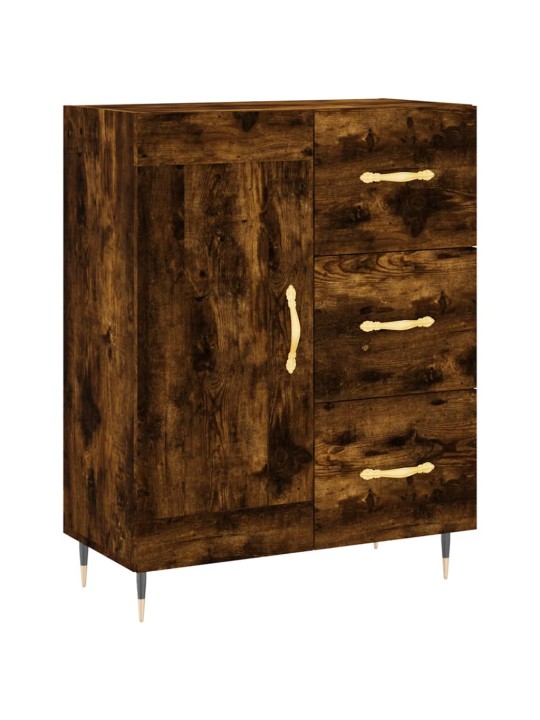 Skříň highboard kouřový dub 69,5 x 34 x 180 cm kompozitní dřevo