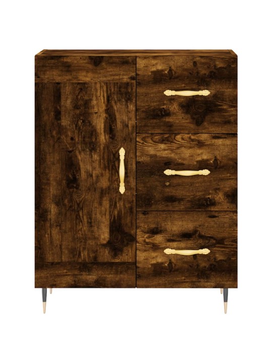 Skříň highboard kouřový dub 69,5 x 34 x 180 cm kompozitní dřevo