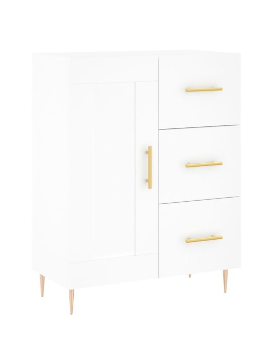 Skříň highboard bílá 69,5 x 34 x 180 cm kompozitní dřevo