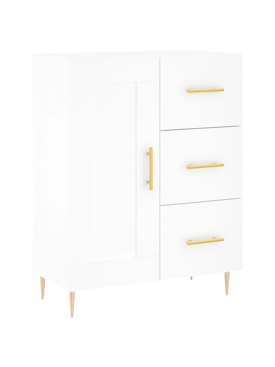 Skříň highboard bílá 69,5 x 34 x 180 cm kompozitní dřevo
