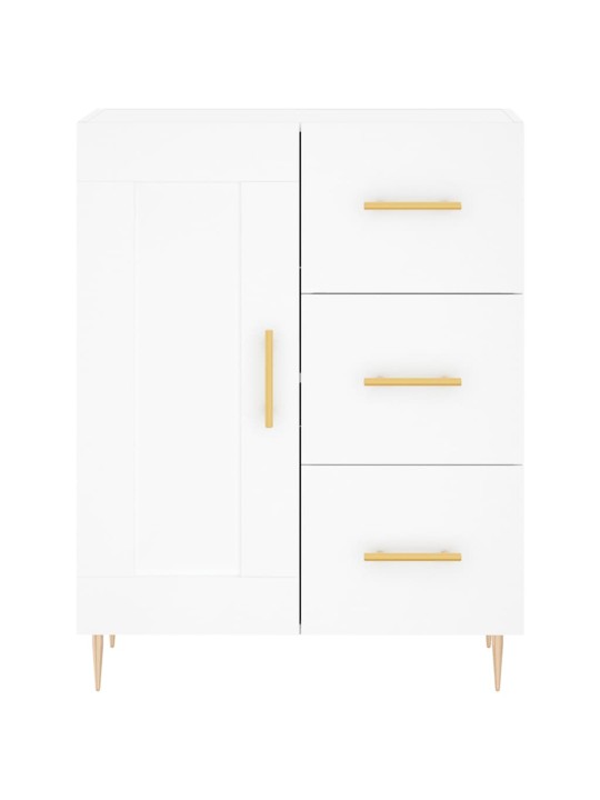 Skříň highboard bílá 69,5 x 34 x 180 cm kompozitní dřevo