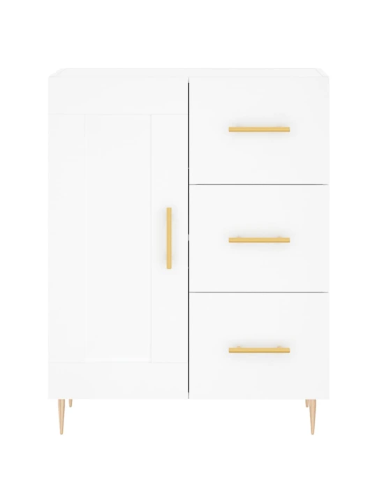 Skříň highboard bílá 69,5 x 34 x 180 cm kompozitní dřevo