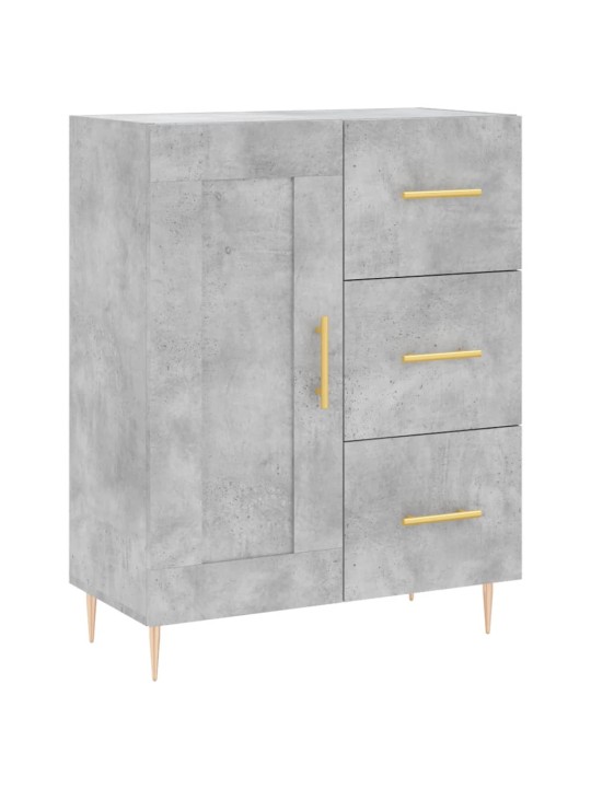 Skříň highboard betonově šedá 69,5x34x180 cm kompozitní dřevo
