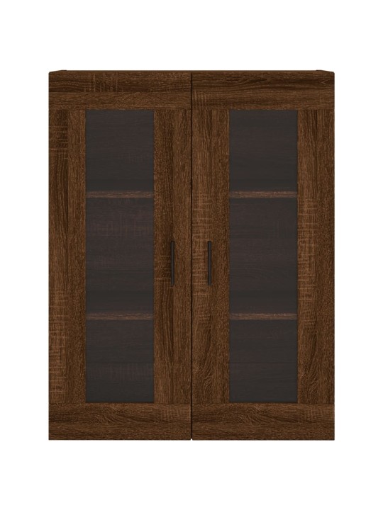 Skříň highboard hnědý dub 69,5 x 34 x 180 cm kompozitní dřevo