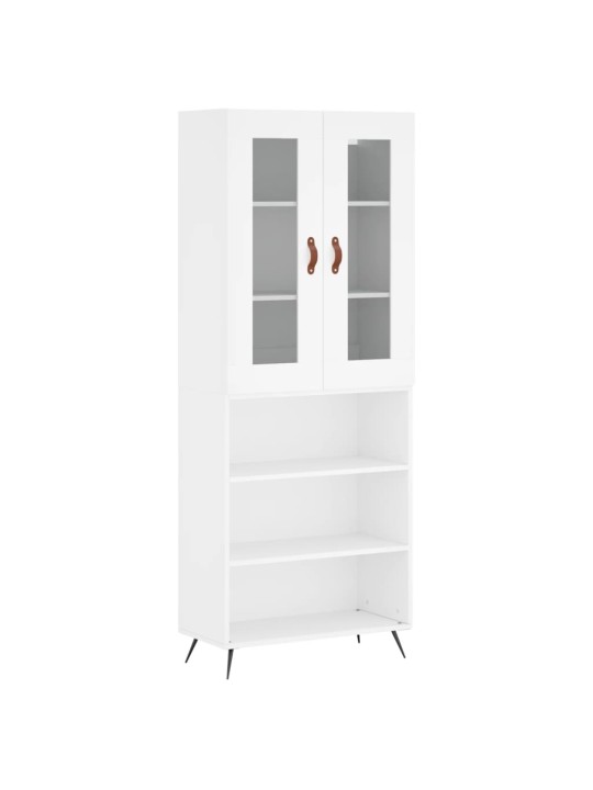 Skříň highboard bílá 69,5 x 34 x 180 cm kompozitní dřevo