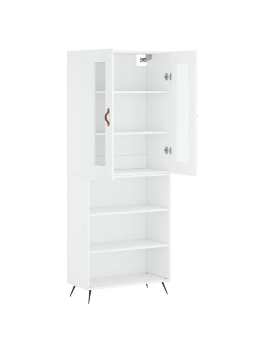 Skříň highboard bílá 69,5 x 34 x 180 cm kompozitní dřevo