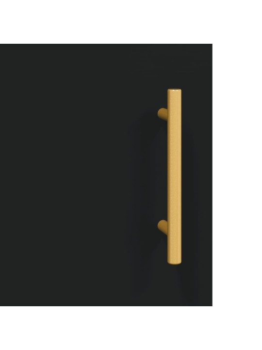 Skříň highboard černá 69,5 x 34 x 180 cm kompozitní dřevo