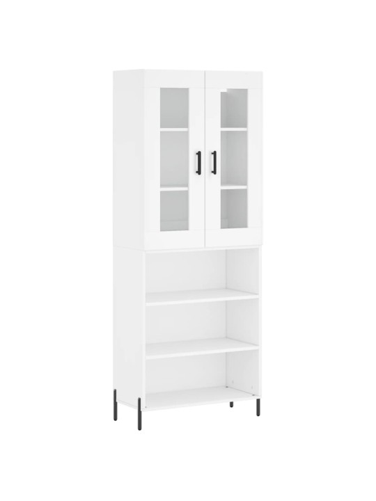 Skříň highboard bílá 69,5 x 34 x 180 cm kompozitní dřevo