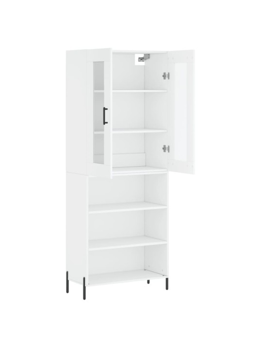 Skříň highboard bílá 69,5 x 34 x 180 cm kompozitní dřevo