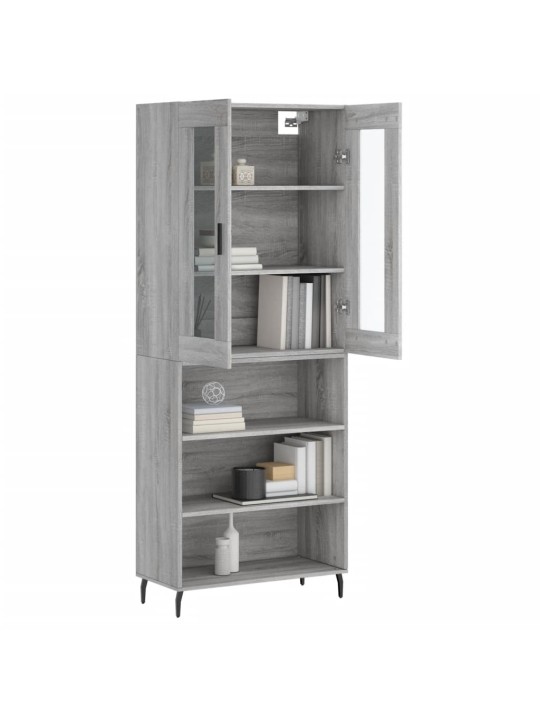 Skříň highboard šedá sonoma 69,5 x 34 x 180 cm kompozitní dřevo