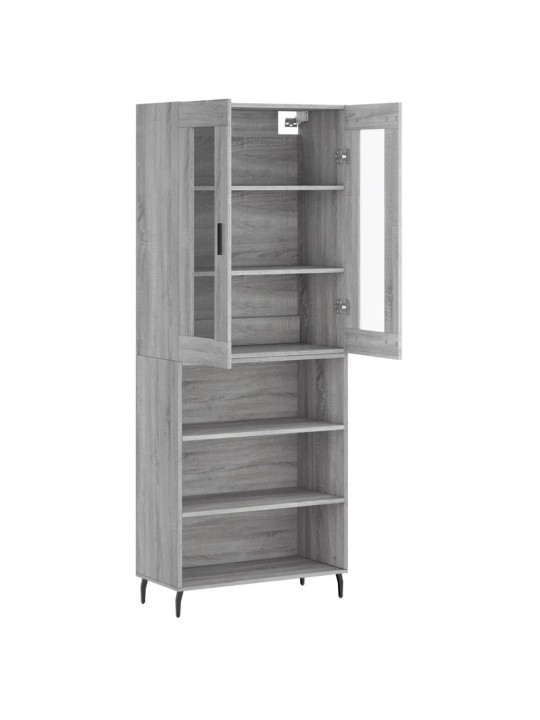 Skříň highboard šedá sonoma 69,5 x 34 x 180 cm kompozitní dřevo