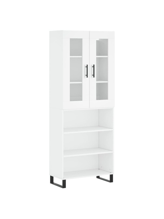 Skříň highboard bílá 69,5 x 34 x 180 cm kompozitní dřevo
