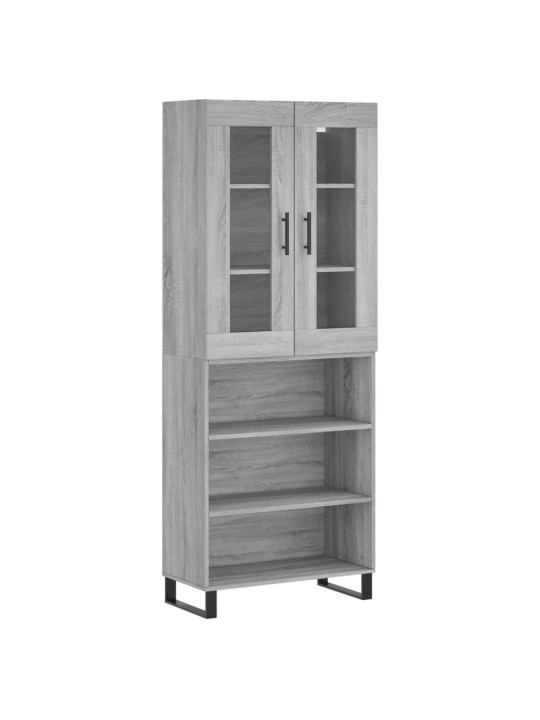 Skříň highboard šedá sonoma 69,5 x 34 x 180 cm kompozitní dřevo