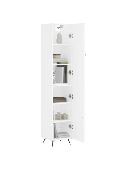 Skříň highboard bílá 34,5 x 34 x 180 cm kompozitní dřevo