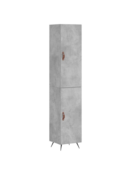 Skříň highboard betonově šedá 34,5x34x180 cm kompozitní dřevo