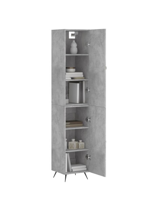 Skříň highboard betonově šedá 34,5x34x180 cm kompozitní dřevo