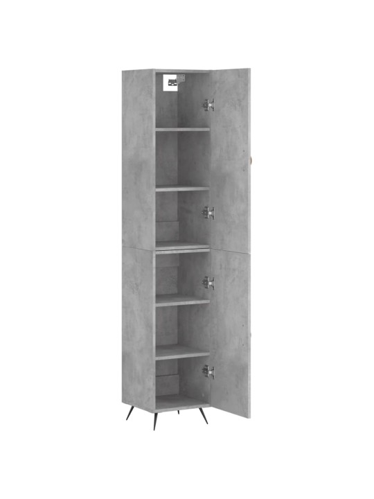 Skříň highboard betonově šedá 34,5x34x180 cm kompozitní dřevo
