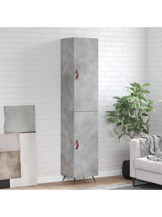 Skříň highboard betonově šedá 34,5x34x180 cm kompozitní dřevo
