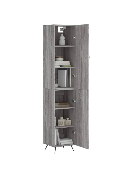 Skříň highboard šedá sonoma 34,5 x 34 x 180 cm kompozitní dřevo