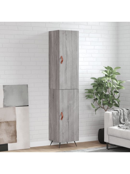 Skříň highboard šedá sonoma 34,5 x 34 x 180 cm kompozitní dřevo