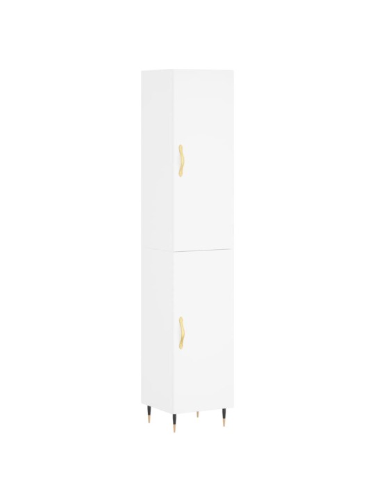 Skříň highboard bílá 34,5 x 34 x 180 cm kompozitní dřevo