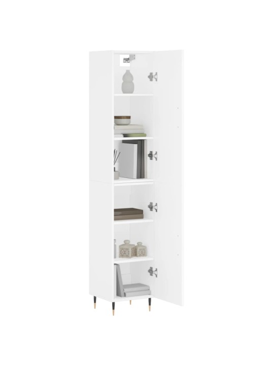 Skříň highboard bílá 34,5 x 34 x 180 cm kompozitní dřevo