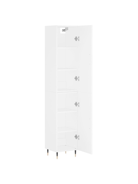 Skříň highboard bílá 34,5 x 34 x 180 cm kompozitní dřevo