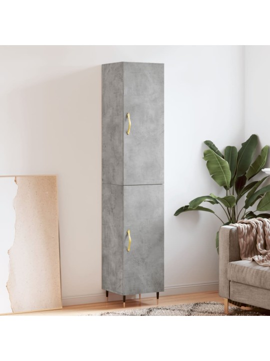 Skříň highboard betonově šedá 34,5x34x180 cm kompozitní dřevo