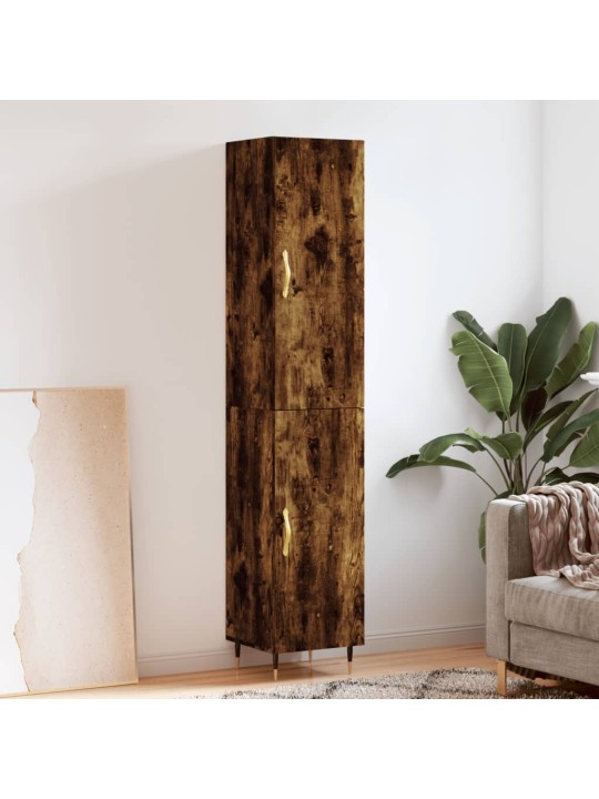 Skříň highboard kouřový dub 34,5 x 34 x 180 cm kompozitní dřevo