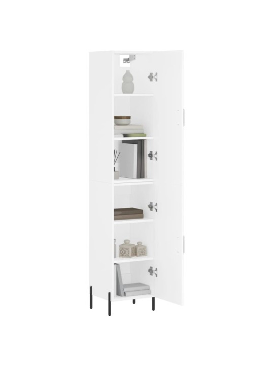 Skříň highboard bílá 34,5 x 34 x 180 cm kompozitní dřevo