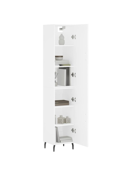 Skříň highboard bílá 34,5 x 34 x 180 cm kompozitní dřevo