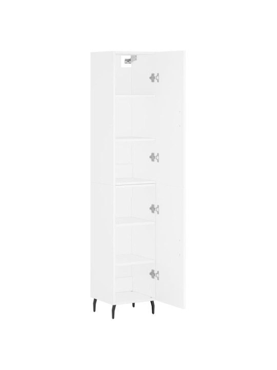 Skříň highboard bílá 34,5 x 34 x 180 cm kompozitní dřevo